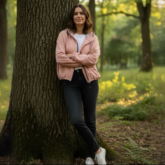 Ci Sono Jackets & Blazers - CI SONO Pink Hooded Jacket Size Small